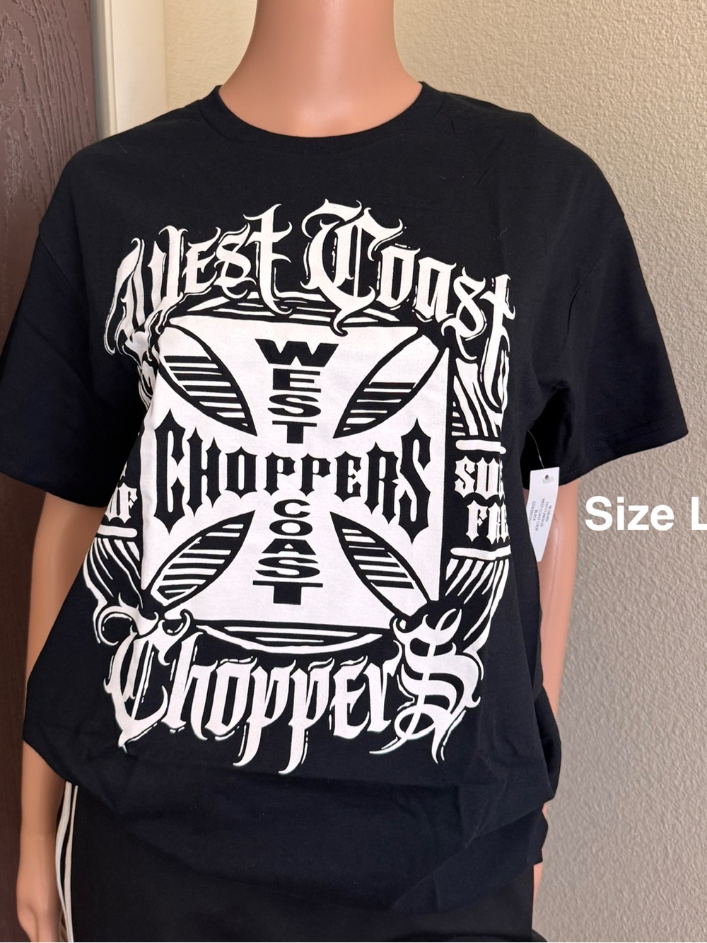 West Coast Choppers, Men's & Big Men's Graphic Tee Shirt, Large